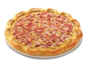 Sausage and Cheese Crust Canadian Bacon Pizza