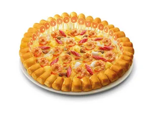 Extra Cheesy Sausage Tropical Seafood Pizza