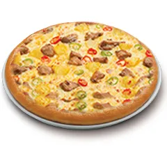 Pan Crust Chicken Caldo Pizza