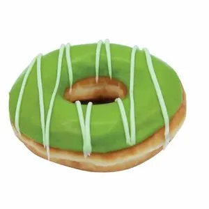 Green Tea Stripes Doughnut