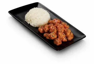 Spicy Korean Chicken Pop with Rice