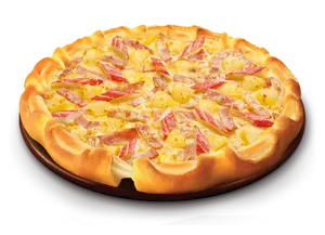 Cheese Crust Ham & Crab Pizza